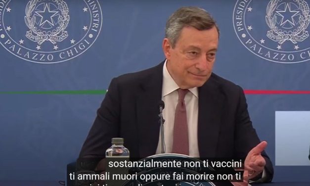 Più ti vaccini, più ti ammali, più contagi gli altri, vero Draghi?